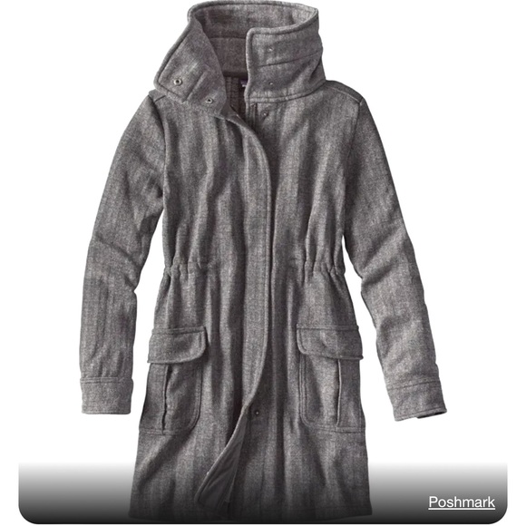 Patagonia Jackets & Blazers - Patagonia sweater coat full zip gray knee length jacket